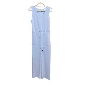 Rae Mode Sleeveless Light Blue Scuba Jumpsuit NWT Size Med